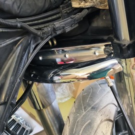 HDBUBALUS Chrome Lower Triple Tree Wind Deflector Fit for Harley Touring Electra Glide Road Glide Road King Street Glide 2014 2015 2016 2017 2018 2019