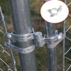 2 Pack Chain Link Fence Gate Post Hinge - Use