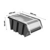 10 x Stacking Box with Lid, Workshop, Stacking Box, Sorting