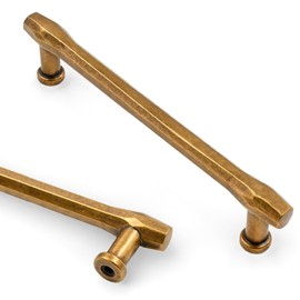Asidrama 10 Pack 5 Inch(128mm) Antique Brass Kitchen Cabinet Handles, Cabinet Pulls Kitchen Cabinet Hardware for Cupboard Drawer Pulls