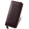 Mura Men's Long Wallet, Skimming, Genuine Leather, Braun