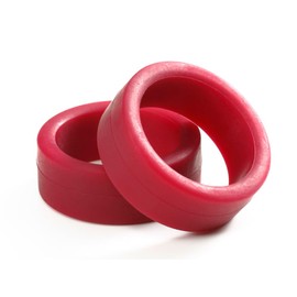 Grade Up Parts Low Friction Low Profile Tires (2 Tires, Maroon) Mini 4WD Special Edition