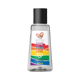 Lubricante Desensibilizante Intimo Yaakunaj Love Is Love  Comestible  Sabor Uva  Boys Love  BL  Base Agua  Hipoalergnico  Compatible Con Ltex  30gr   