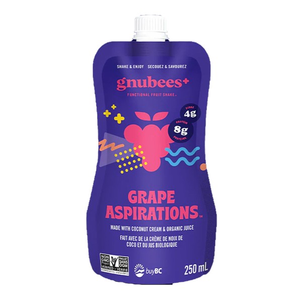 Gnubees Functional Fruit Shake Grape Aspirations 250mL