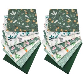 FAIRYGATE Fabric for Sewing Cotton Patchwork Squares Quilting Bundles Different Pattern Cloths for Sewings DIY Art Work Supplies Scrapbooking Quilts C0320