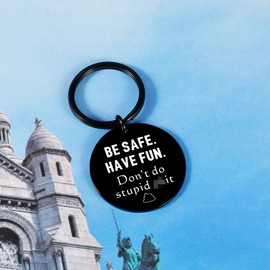 Teen Easter Basket Stuffers Boy Dont Do Stupid Sht Keycahin 16th 18th Birthday Gifts Ideas for Son Daughter Funny Keychain for Kids from Mom Don't Do Stupid Poop Drive Safe Keychain for Him Her