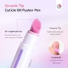 Saviland 3-in-1 Cuticle Remover and Nail Care Pen