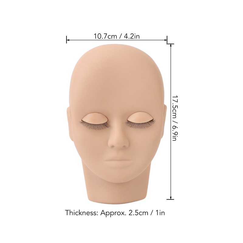 Lash Mannequin Head Makeup Eyelash Extension Practice Doll Head with