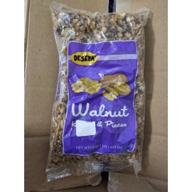 Deseba/ California Lot Of 5 Bags Of Walnuts 1 Lb Each= 5 Lbs