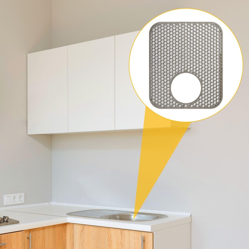 Folding Non-Slip Sink Protective Mat, Multifunctional Drain Heat Insulation Mat,