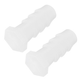 sourcing map Barb Plug Plastic End Cap Crimp Fitting Hose Connector OD 1/4" for Water Cooling Hose ID 6mm Pack of 2