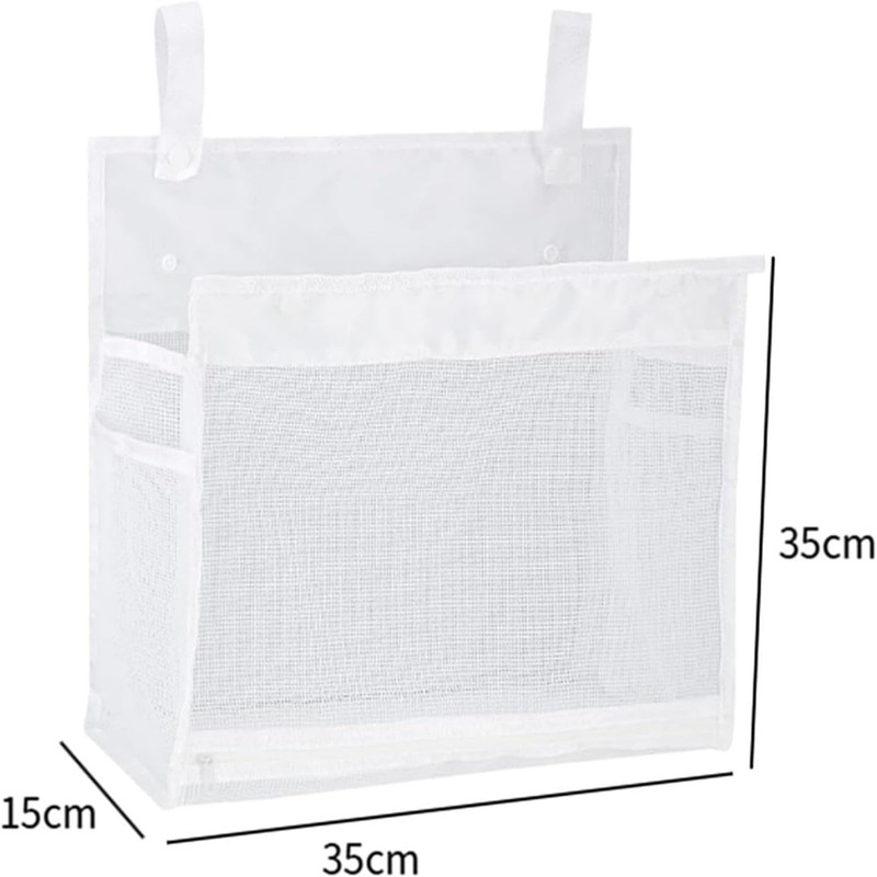 Coehaopike Mesh Bath Toy Organizer Bathtub Toy Holder Large Opening