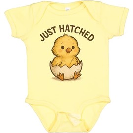 inktastic Adorable Just Hatched Chick Illustration Baby Bodysuit Newborn Banana 4652f