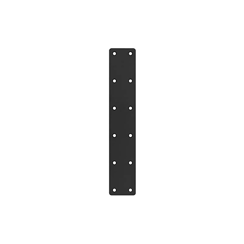 MOUNTAIN_ARK 6 Pack 11" x 2" Black Flat Mending Plate,