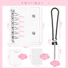 Hohotoon Sealing Notebook, Plastan, Transparent, A7 Size, Mini Binder (20