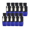 HBU 10 PCS 4 Pole Speakon Connectors - Pack of