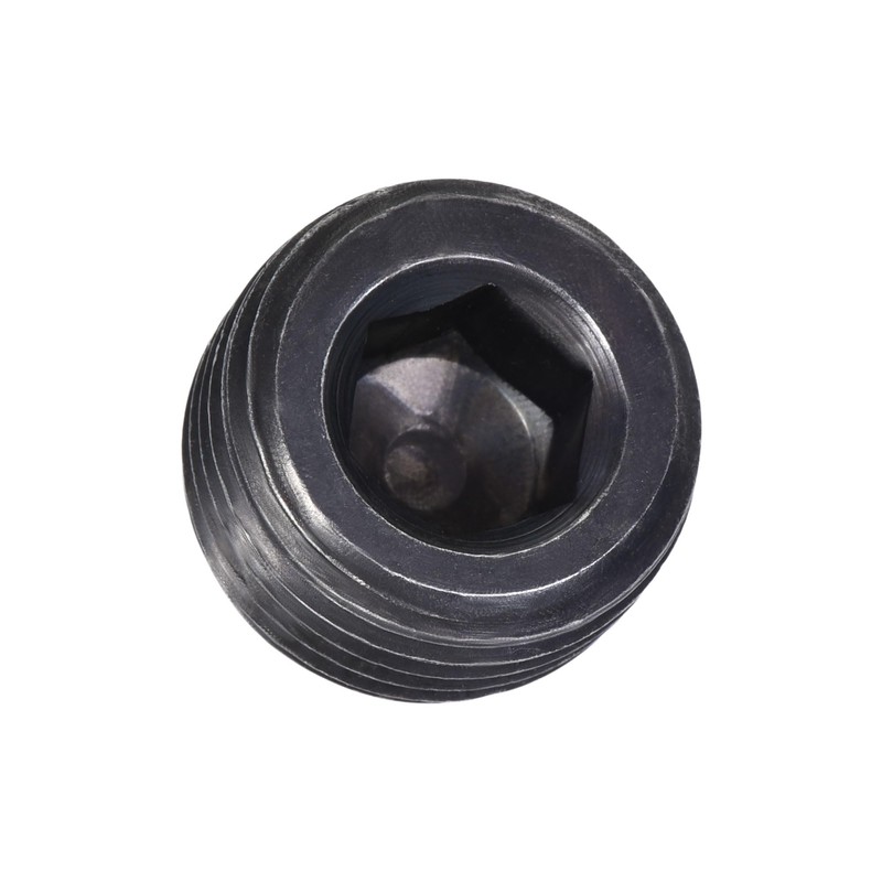 UXCELL Carbon Steel Internal Hex Thread Socket Pipe Plug, M18x1.5