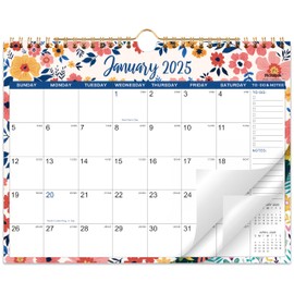 2025 Wall Calendar - 2025 Calendar, 12 Months Hanging Calendar 2025, Jan 2025 - Dec 2025, 11" x 8.5", Spiral Binding, Julian Dates, Large Block, Notes, To-do List, Thick Paper, Perfect for Organizing