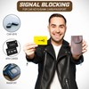 Brown Premium Car Key Faraday Bag, Signal Blocking Pouch Anti-Theft