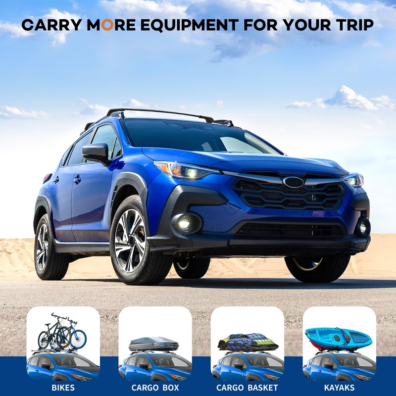 Wonderdriver Lockable Roof Rack Cross Bars Compatible with Subaru Crosstrek