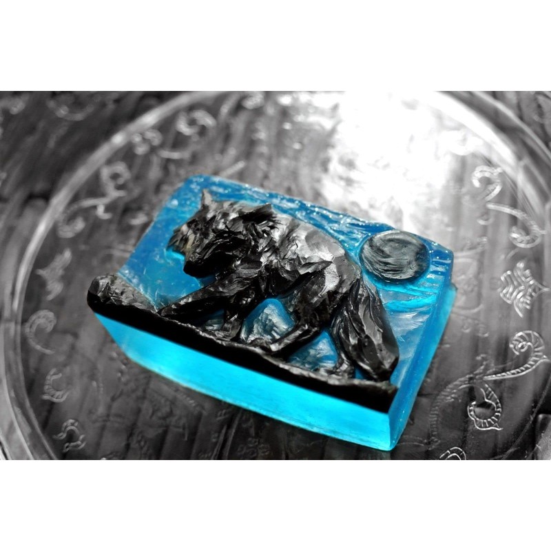 Wolf Silicone Mold SOAP Wax Plaster Resin Clay Monster