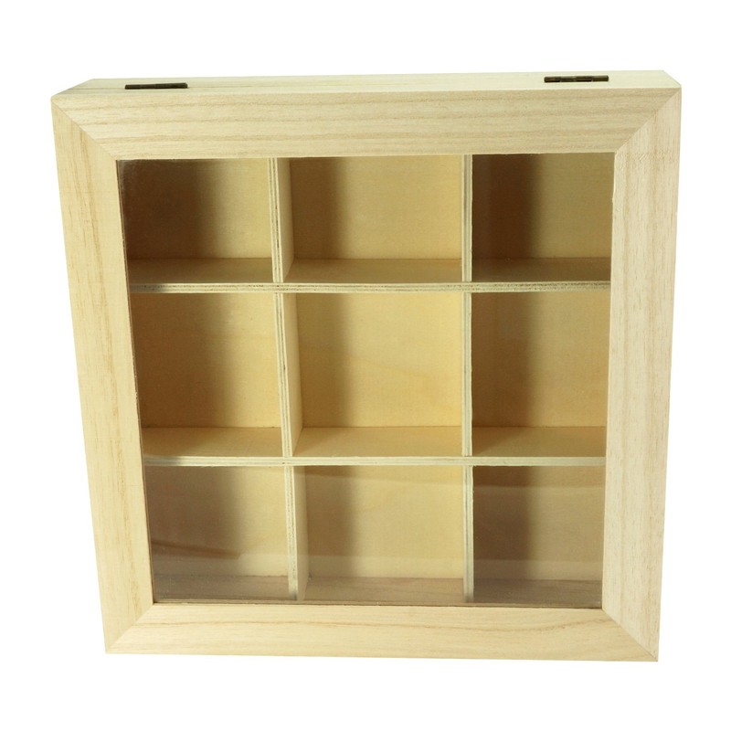 Incutex Aufbewahrungsbox aus Holz, Teebeutelbox, Teekiste, Teebox, Teedose Holz mit