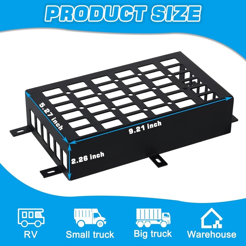 US Universal Metal Car Storage Box Small Cargo Pocket Molle