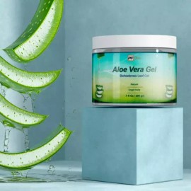 mGanna 퓨어 알로에 베라 젤 7온스 / 200g 보습 스킨 및 헤어 케어용 mGanna Pure Aloe Vera Gel 7oz / 200g for Moisturizing Skin and Hair Care