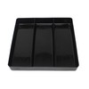 Black & Red Stackable Lightweight 3 Compartment Organizer Tray Kit