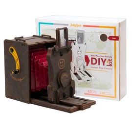 Jollylook Pinhole Mini Instant Film Camera Building Set - DIY Kit for Self Assembly - Colour: Stained Brown
