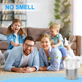 Inwaysin - 200 bolsas de basura pequeñas de 1.2 galones, bolsas de basura para baño, bolsas de basura de oficina, color blanco transparente, bolsas de compostaje para cocina, oficina, arena para