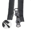 CRLLDPM 1 x zip in black, 70 cm, long spiral
