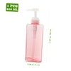 ABOOFAN Square Liquid Pump Dispenser Bottle for Shampoo Body Wash