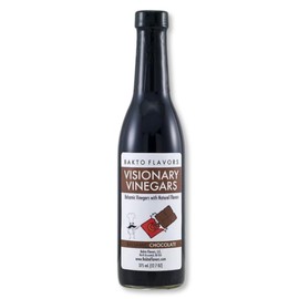 Bakto Flavors Visionary Vinegars - Chocolate - Kosher Balsamic Vinegar with Natural Chocolate Flavor - 12.7 Fl Oz