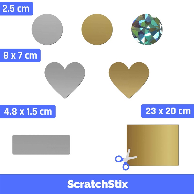 150 Pack, 1" Scratch Off Stickers Labels, Round Circle -