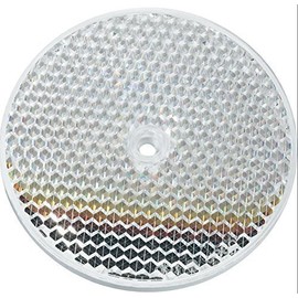 3.4“ Round German Reflector | Silver Mirror | Flat | Plastic | for USE with POLORIZED Super Retro-Reflective |PHOTOELECTRIC SENSORS | Photo Beam Sensor | Very HIGH LUMINANCE Factor 6000 X