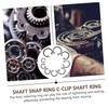 BUGUUYO Retaining Ring Snap Clip Assortment 100pcs External Circlip Shaft