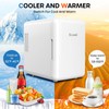 ECOWELL WRE100 Mini Fridge for Bedroom, 4L/6 Can Skincare Fridge,