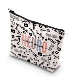 Neuro Nurse Thank You Gift Neuro Teacher Gift Neuro Nurse Graduation Gift Zipper Makeup Bag (Neuro CA)