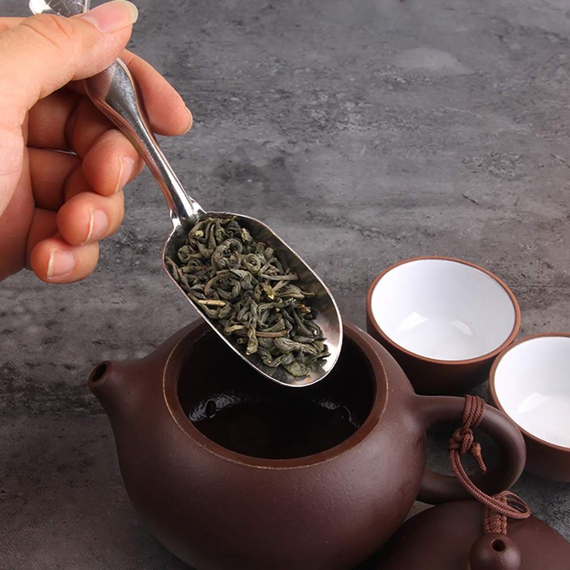 Goeielewe 10 Pcs Mini Candy Scoops Stainless Steel Tea Coffee