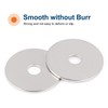 50PCS 1/4" x 1-1/4" Fender Washers, 18-8(304) Stainless Steel Flat