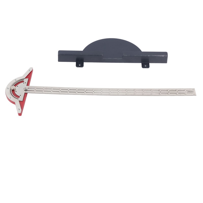 Edge Rule Protractor Aluminum Alloy T Square Woodworkers Edge Ruler