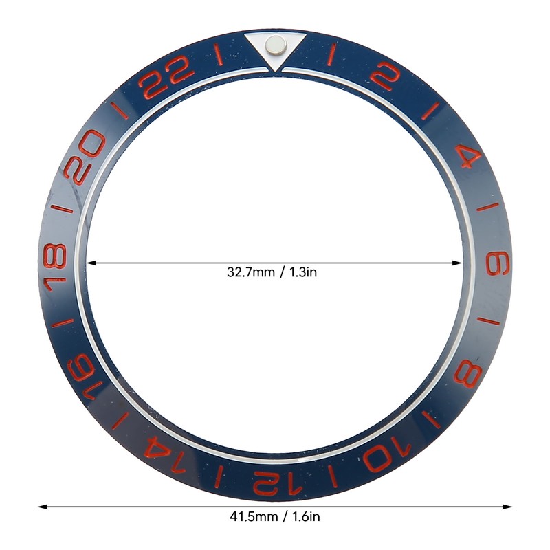 Watch Bezel Insert 41.5mm Ceramic Watch Bezel Ring Repair Replacement