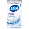Dial Dial Antibacterial Bar Soap, Refresh & Renew, White, 4