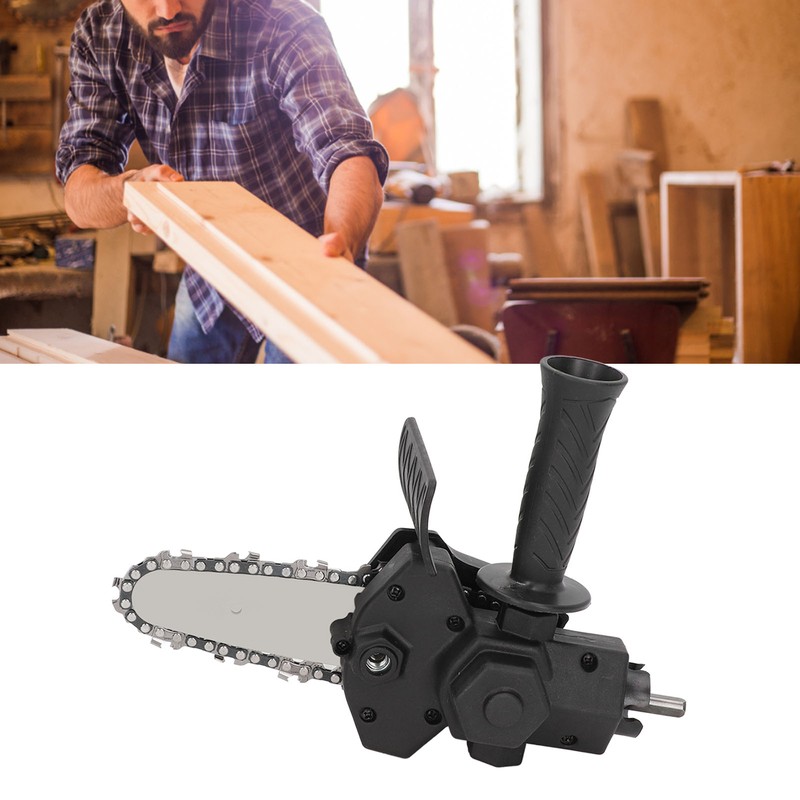 Electric Chainsaw Bracket Balck ABS Handle Cordless Chainsaw Adapter with