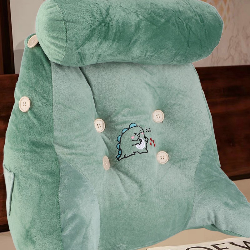 Backrest Pillow Washable Removable Cover Soft Cartoon Animal Back Support