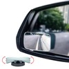 KopKop Suction Cup Mounting Blind Spot Mirror,HD Lens Frameless Convex