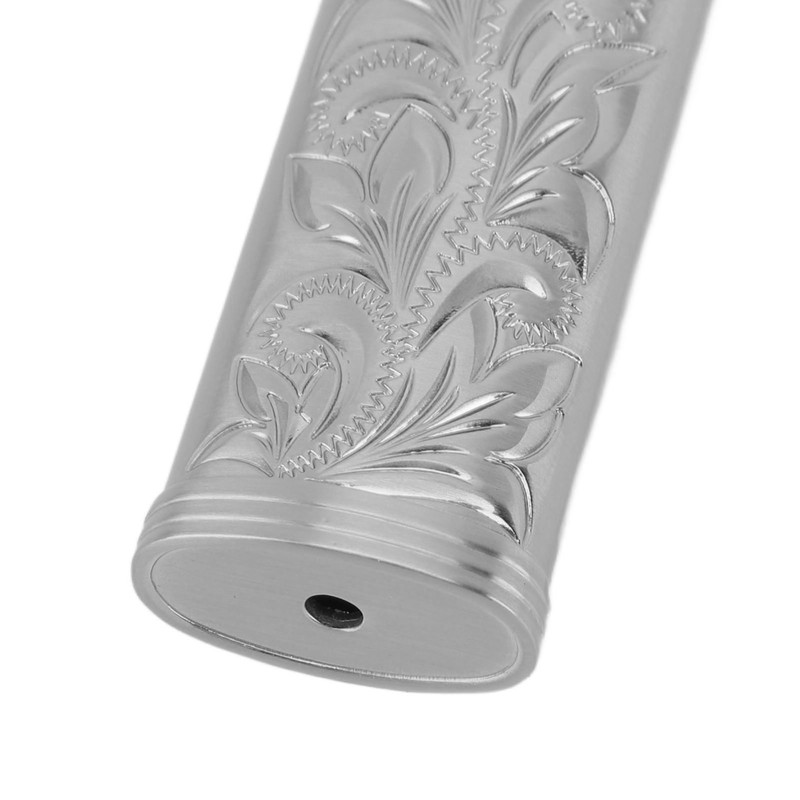 2Pcs Lighter Case Zinc Alloy Lighter Storage Container Floral Pattern