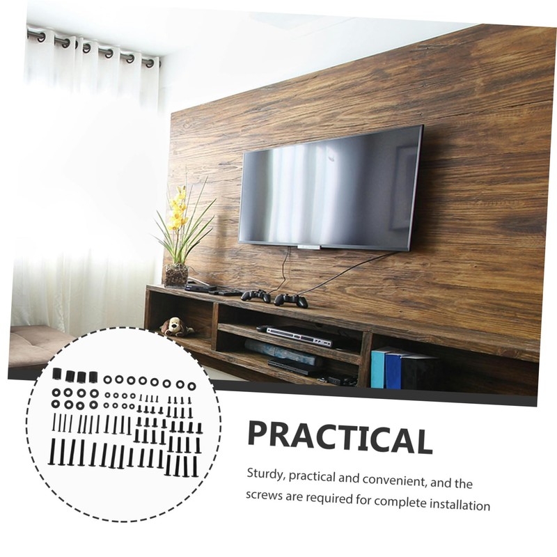 KONTONTY Comprehensive Tv Mount Screw Kit 88pcs Heavy Duty Tv