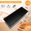 Spmarkt 2-Pack Black 13inch Pullman Loaf Pan with Lid, Premium